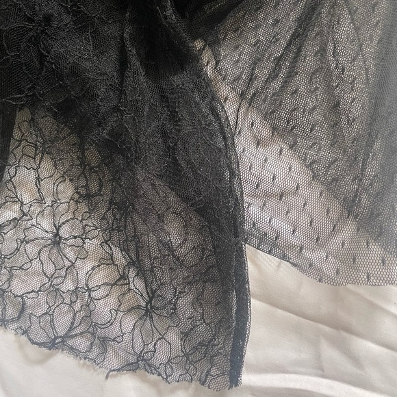 Free People Womens Black Dotted Eden soft Tulle layered Skirt Size L - Picture 11 of 11